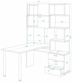 Стол компьютерный Домино СР-500М/190 в Тобольске - tobolsk.mebel24.online | фото 2