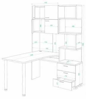 Стол компьютерный Домино СР-500М/190 в Тобольске - tobolsk.mebel24.online | фото 2