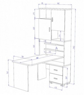 Стол компьютерный Домино СР-720/180 в Тобольске - tobolsk.mebel24.online | фото 2