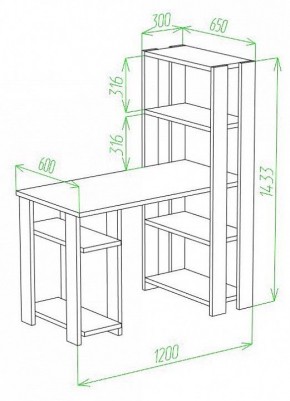 Стол компьютерный Slim СТН-145/120 в Тобольске - tobolsk.mebel24.online | фото 2