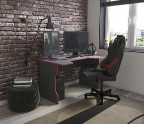Стол компьютерный ВАРДИГ K1 120x82, антрацит/красный в Тобольске - tobolsk.mebel24.online | фото 4