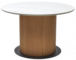 Стол MESA D120 цвет БЕЛЫЙ МРАМОР M326 / Каркас OAK, ®DISAUR в Тобольске - tobolsk.mebel24.online | фото 9