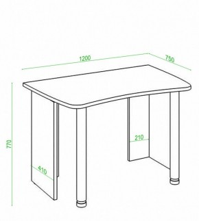 Стол офисный Домино Лайт СКЛ-Софт120 в Тобольске - tobolsk.mebel24.online | фото 3