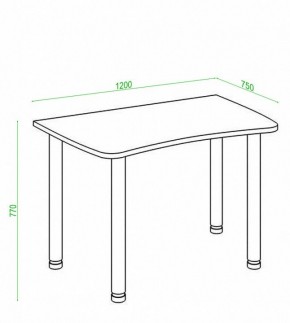 Стол офисный Домино Лайт СКЛ-Софт120МО в Тобольске - tobolsk.mebel24.online | фото 2