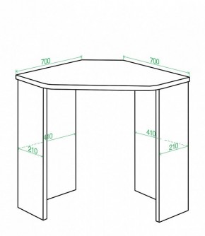 Стол письменный Домино Lite СКЛ-Угл70 в Тобольске - tobolsk.mebel24.online | фото 2