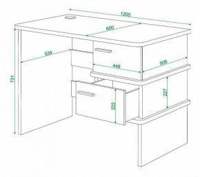 Стол письменный Домино нельсон СД-15С в Тобольске - tobolsk.mebel24.online | фото 3