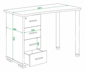 Стол письменный Домино нельсон СКМ-50 в Тобольске - tobolsk.mebel24.online | фото 5