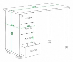 Стол письменный Домино нельсон СКМ-50 в Тобольске - tobolsk.mebel24.online | фото 5