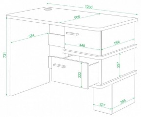 Стол письменный Домино СД-15 С в Тобольске - tobolsk.mebel24.online | фото 2