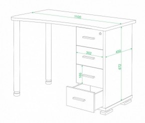 Стол письменный Домино СКМ-50 в Тобольске - tobolsk.mebel24.online | фото 2