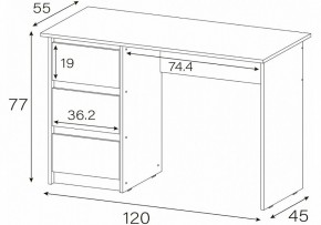 Стол письменный Идена в Тобольске - tobolsk.mebel24.online | фото 4