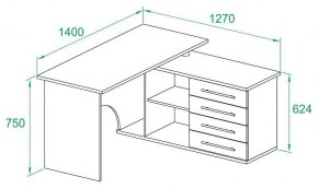 Стол письменный КСТ-109П в Тобольске - tobolsk.mebel24.online | фото 3