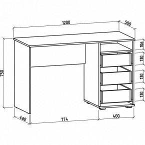 Стол письменный Тунис-3 в Тобольске - tobolsk.mebel24.online | фото 2