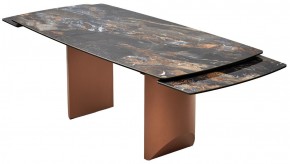 Стол ПУАНТО 200 TITANIUM LAWA NERO, керамика / МЕДЬ каркас М-City в Тобольске - tobolsk.mebel24.online | фото 11