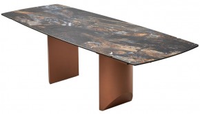 Стол ПУАНТО 200 TITANIUM LAWA NERO, керамика / МЕДЬ каркас М-City в Тобольске - tobolsk.mebel24.online | фото 13