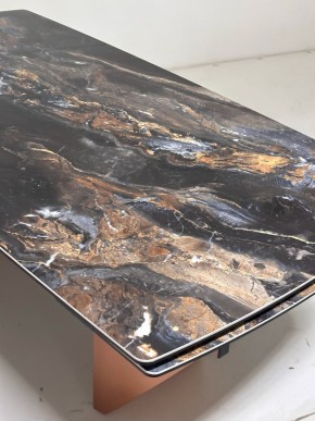 Стол ПУАНТО 200 TITANIUM LAWA NERO, керамика / МЕДЬ каркас М-City в Тобольске - tobolsk.mebel24.online | фото 6