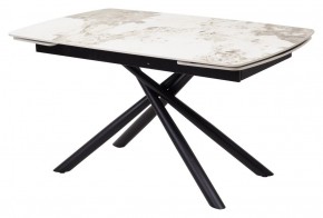 Стол RIVOLI 140 GLOSS LUXURY PANDORA SOLID CERAMIC / BLACK, ®DISAUR в Тобольске - tobolsk.mebel24.online | фото 1