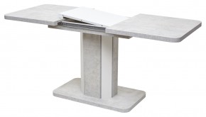 Стол STORK 120 Белый бетон/ Белый М-City в Тобольске - tobolsk.mebel24.online | фото 4
