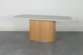 Стол TAMPA 180 цвет БЕЛЫЙ МРАМОР M326, керамика / Каркас OAK, ®DISAUR в Тобольске - tobolsk.mebel24.online | фото 10
