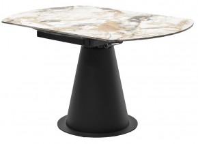 Стол TERAMO 135 GLOSS GRAND JADE SOLID CERAMIC, керамика, поворотн.механизм / Черный каркас, ®DISAUR в Тобольске - tobolsk.mebel24.online | фото 10