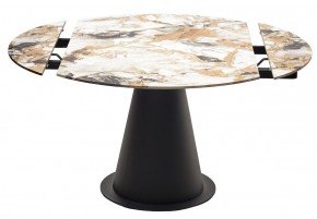 Стол TERAMO 135 GLOSS GRAND JADE SOLID CERAMIC, керамика, поворотн.механизм / Черный каркас, ®DISAUR в Тобольске - tobolsk.mebel24.online | фото 14