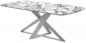 Стол VICENZA 220 BULGARI WHITE, керамика / белый, ®DISAUR в Тобольске - tobolsk.mebel24.online | фото