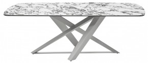 Стол VICENZA 220 BULGARI WHITE, керамика / белый, ®DISAUR в Тобольске - tobolsk.mebel24.online | фото 8