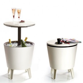 Столик-холодильник COOL BAR крем-шоколад в Тобольске - tobolsk.mebel24.online | фото 1
