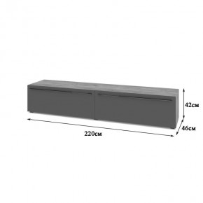 СТОУН С72 Тумба ТВ (золотой дуб/графит) в Тобольске - tobolsk.mebel24.online | фото 2