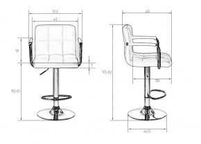 Стул барный DOBRIN KRUGER ARM, мятный велюр (MJ9-87) в Тобольске - tobolsk.mebel24.online | фото 9