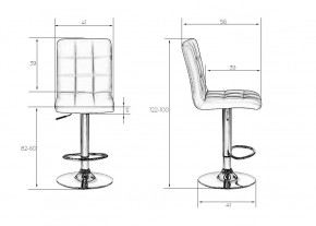 Стул барный DOBRIN KRUGER, чёрный в Тобольске - tobolsk.mebel24.online | фото 8