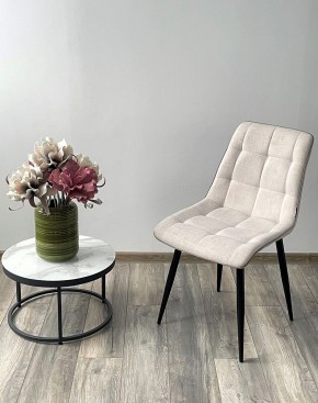 Стул CHIC HE622-01/ HE622-05 топленое молоко, ткань/ черный каркас М-City в Тобольске - tobolsk.mebel24.online | фото 3