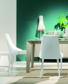 Стул CLARA 40.11 (TR505 white with sand cordonet, экокожа) в Тобольске - tobolsk.mebel24.online | фото 2