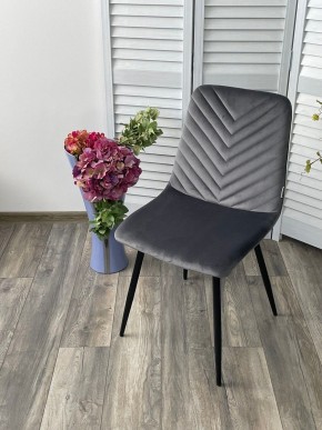 Стул DUKE BLUVEL-14 GREY, велюр / черный каркас М-City в Тобольске - tobolsk.mebel24.online | фото 5