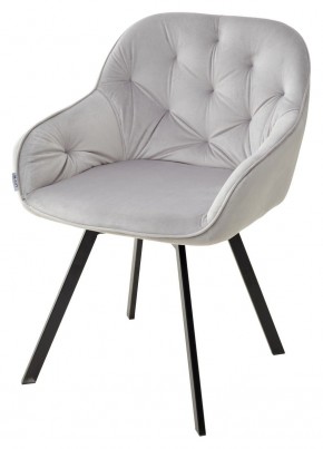 Стул GALE 360 град. поворот. BLUVEL-03 LIGHT GREY, велюр/ черный каркас, М-City в Тобольске - tobolsk.mebel24.online | фото 1