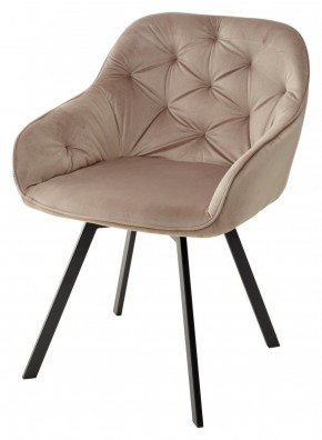 Стул GALE 360 град. поворот. BLUVEL-40 BEIGE, велюр/ черный каркас, М-City в Тобольске - tobolsk.mebel24.online | фото 1