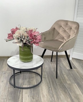 Стул GALE 360 град. поворот. BLUVEL-40 BEIGE, велюр/ черный каркас, М-City в Тобольске - tobolsk.mebel24.online | фото 2