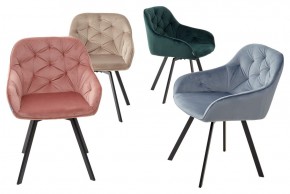 Стул GALE 360 град. поворот. BLUVEL-40 BEIGE, велюр/ черный каркас, М-City в Тобольске - tobolsk.mebel24.online | фото 3