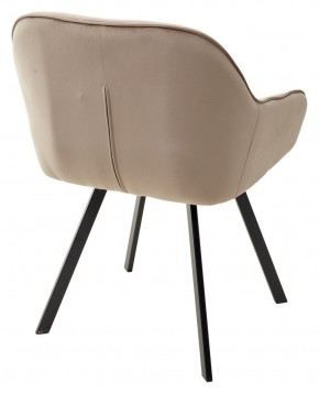 Стул GALE 360 град. поворот. BLUVEL-40 BEIGE, велюр/ черный каркас, М-City в Тобольске - tobolsk.mebel24.online | фото 4