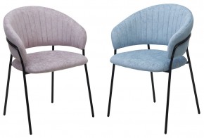 Стул ГЕММА, цвет RAIN 13 blue, велюр / черный каркас М-City в Тобольске - tobolsk.mebel24.online | фото 8