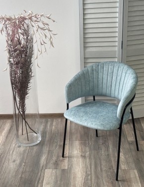 Стул ГЕММА, цвет RAIN 7 breeze, велюр / черный каркас М-City в Тобольске - tobolsk.mebel24.online | фото 4