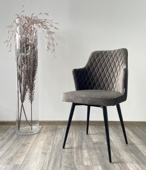 Стул HERMAN 360 град. ГРАФИТ #14, велюр / черный каркас М-City в Тобольске - tobolsk.mebel24.online | фото 2