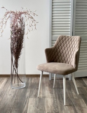 Стул HERMAN 360 град. ЛАТТЕ #25, велюр / белый каркас М-City в Тобольске - tobolsk.mebel24.online | фото 2