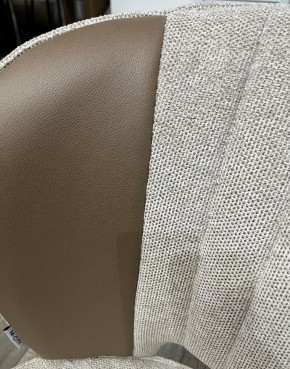 Стул HERMES WZ2042-02 светло-бежевый фактурный велюр/ HK017-31 серо-коричневый PU, М-City в Тобольске - tobolsk.mebel24.online | фото 2