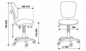 Стул компьютерный Бюрократ CH-204NX/26-28 черный в Тобольске - tobolsk.mebel24.online | фото