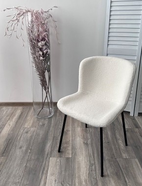 Стул RIYA UF992-01 Белый, teddy / черный каркас М-City в Тобольске - tobolsk.mebel24.online | фото 5