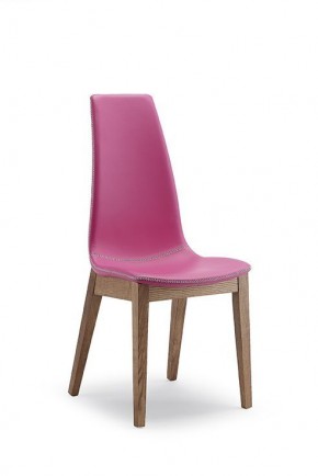 СТУЛ  SELLY, ASH WALNUT 167/ SOFT PIENO FIORE 275 FUSSIA с черн.строчкой в Тобольске - tobolsk.mebel24.online | фото