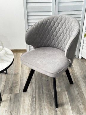 Стул SKAT 360 град. поворот. B22 Серый, велюр / черный каркас, М-City в Тобольске - tobolsk.mebel24.online | фото 3
