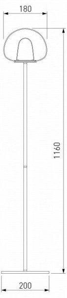 Торшер Eurosvet Twice 90327/1 черный в Тобольске - tobolsk.mebel24.online | фото