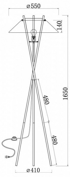 Торшер Maytoni Bastone MOD006FL-01B в Тобольске - tobolsk.mebel24.online | фото 4